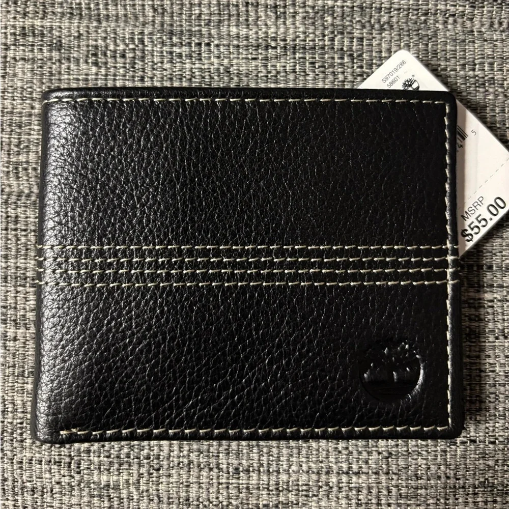TIMBERLAND BLACK LEATHER WALLET